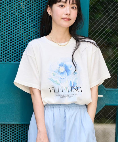 花卉圖案T恤
