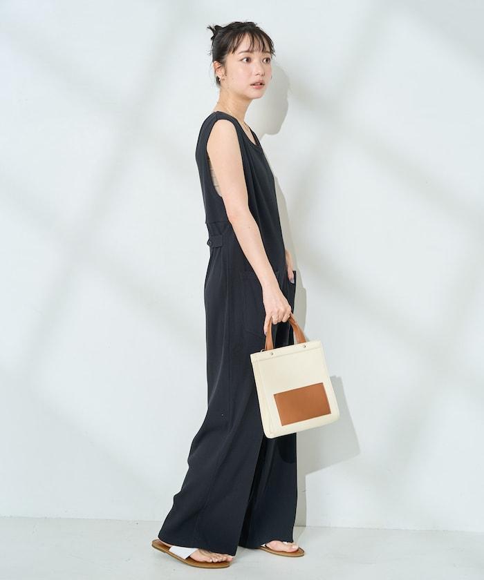 背開式針織連體褲