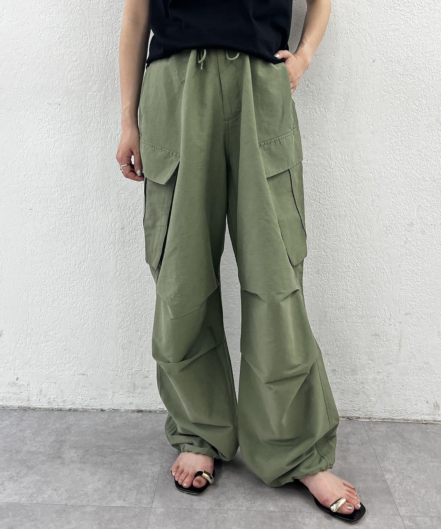 軍裝風傘褲
