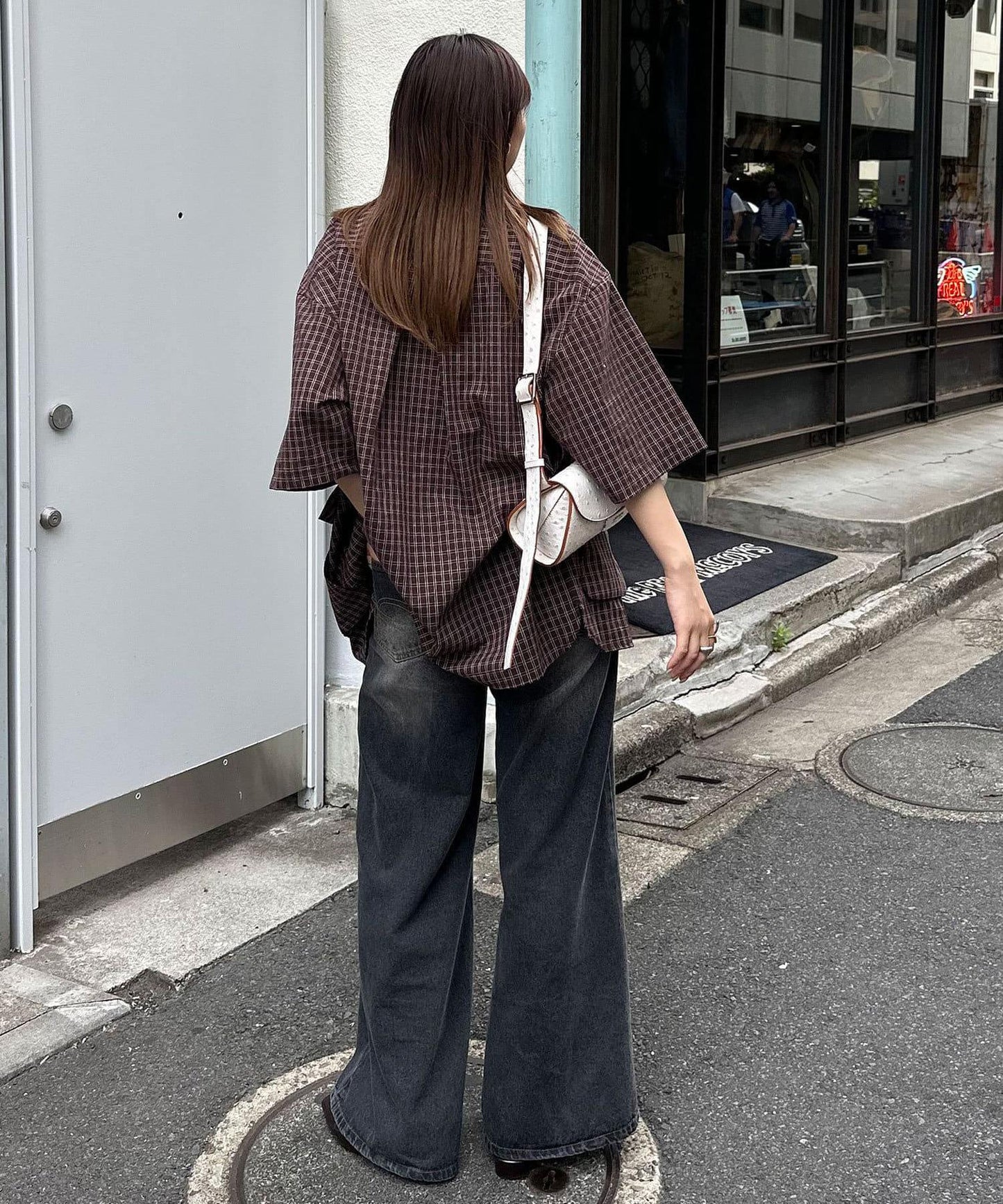 大口袋短袖襯衫