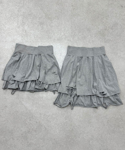 色素沉著損傷層疊迷你裙