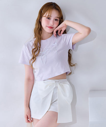 大蝴蝶結迷你裙