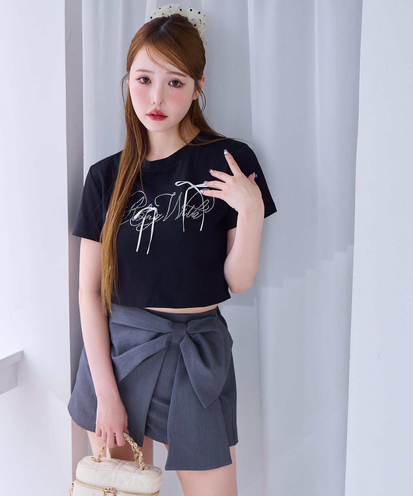 大蝴蝶結迷你裙