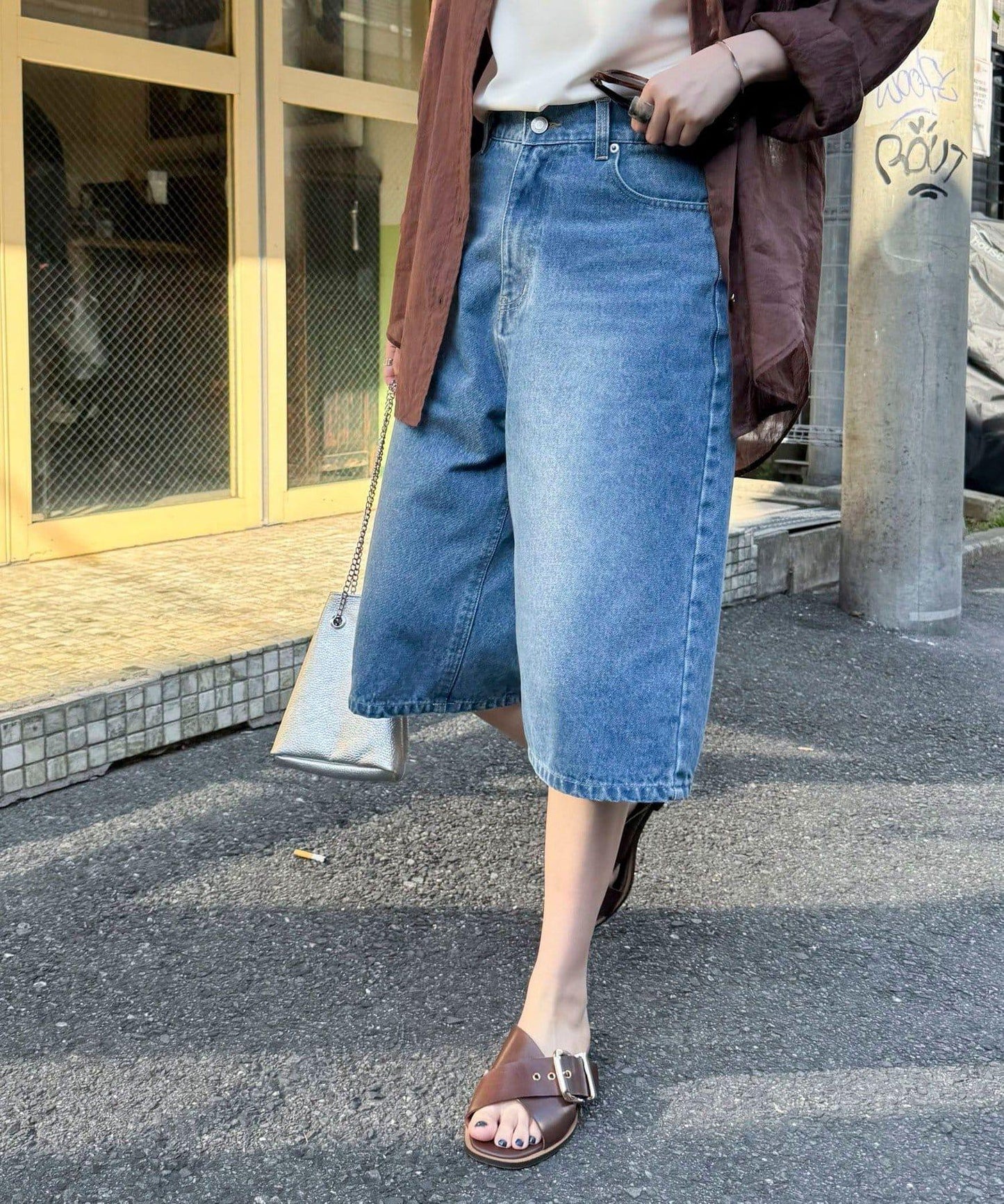 牛仔短褲