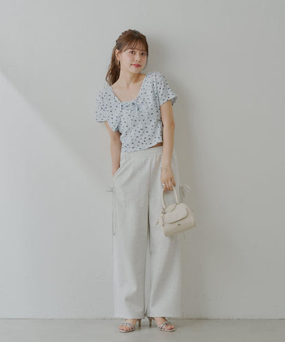 【套裝商品】花朵短外套+背心套裝