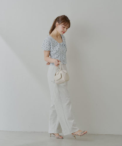 【套裝商品】花朵短外套+背心套裝