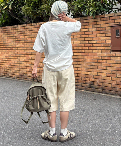 【男女通用】半圓形鉚釘口袋褲