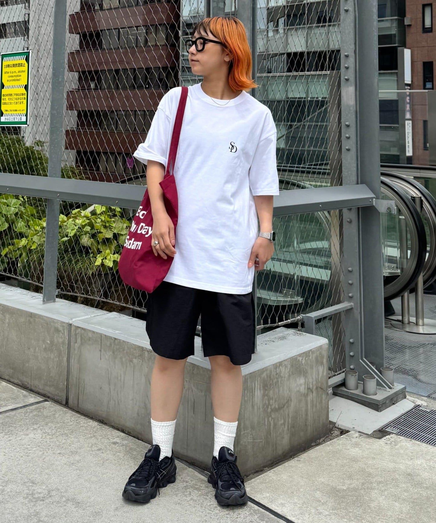 【SEADAM】〈男女通用〉背部Logo印花T恤