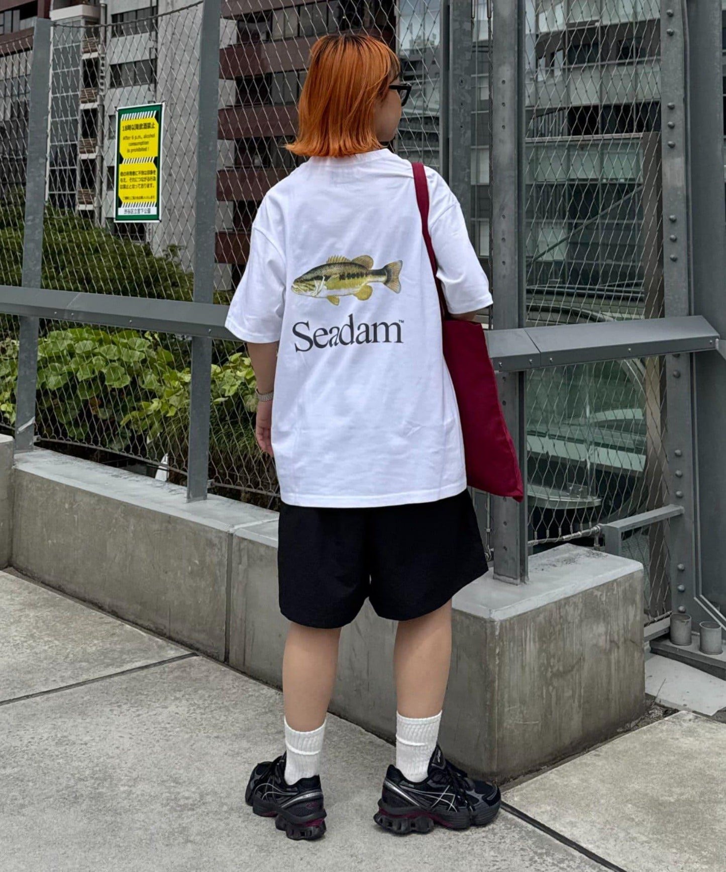 【SEADAM】〈男女通用〉背部Logo印花T恤