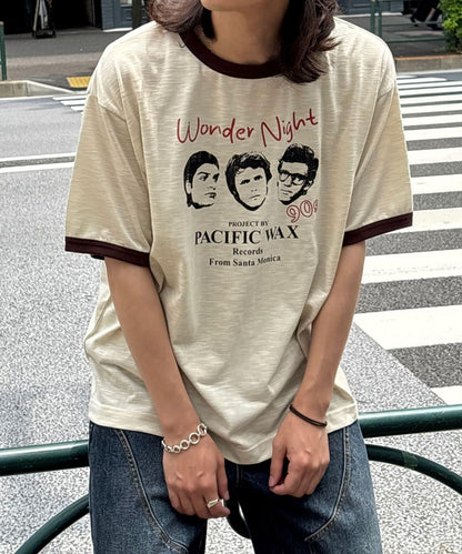 多色印花圓領T恤