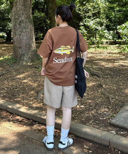 【SEADAM】〈男女通用〉背部Logo印花T恤