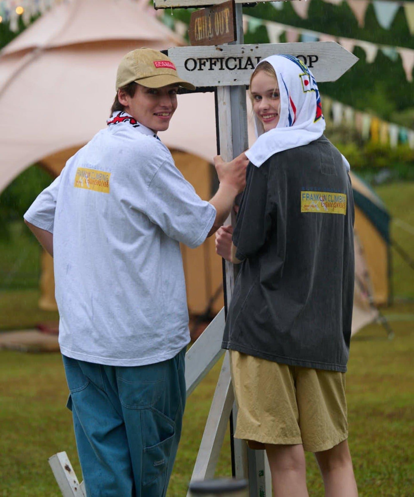 【弗蘭克林攀巖】【傳承】黃色LOGO T恤