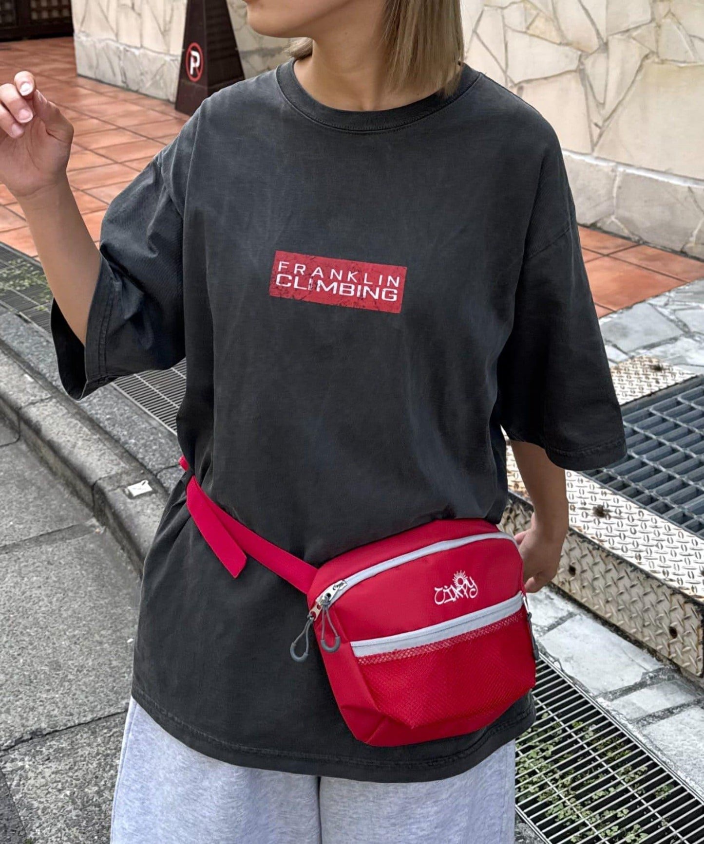 【弗蘭克林攀巖】【傳承】紅色LOGO T恤