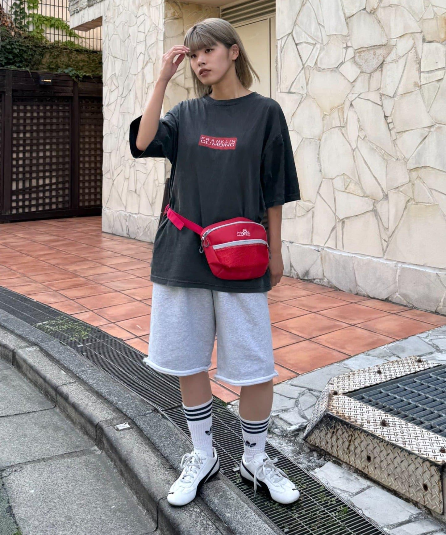 【弗蘭克林攀巖】【傳承】紅色LOGO T恤