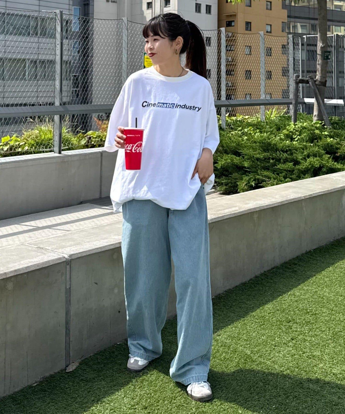 【男女通用】霜凍動感標誌印花T恤