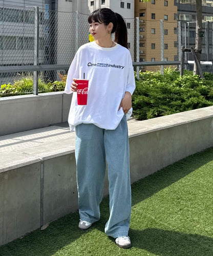 【男女通用】霜凍動感標誌印花T恤