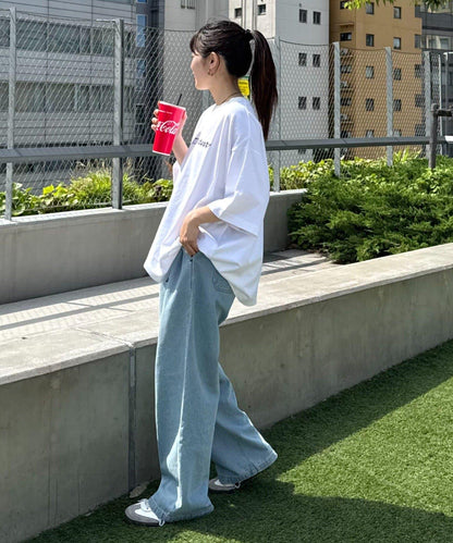 【男女通用】霜凍動感標誌印花T恤
