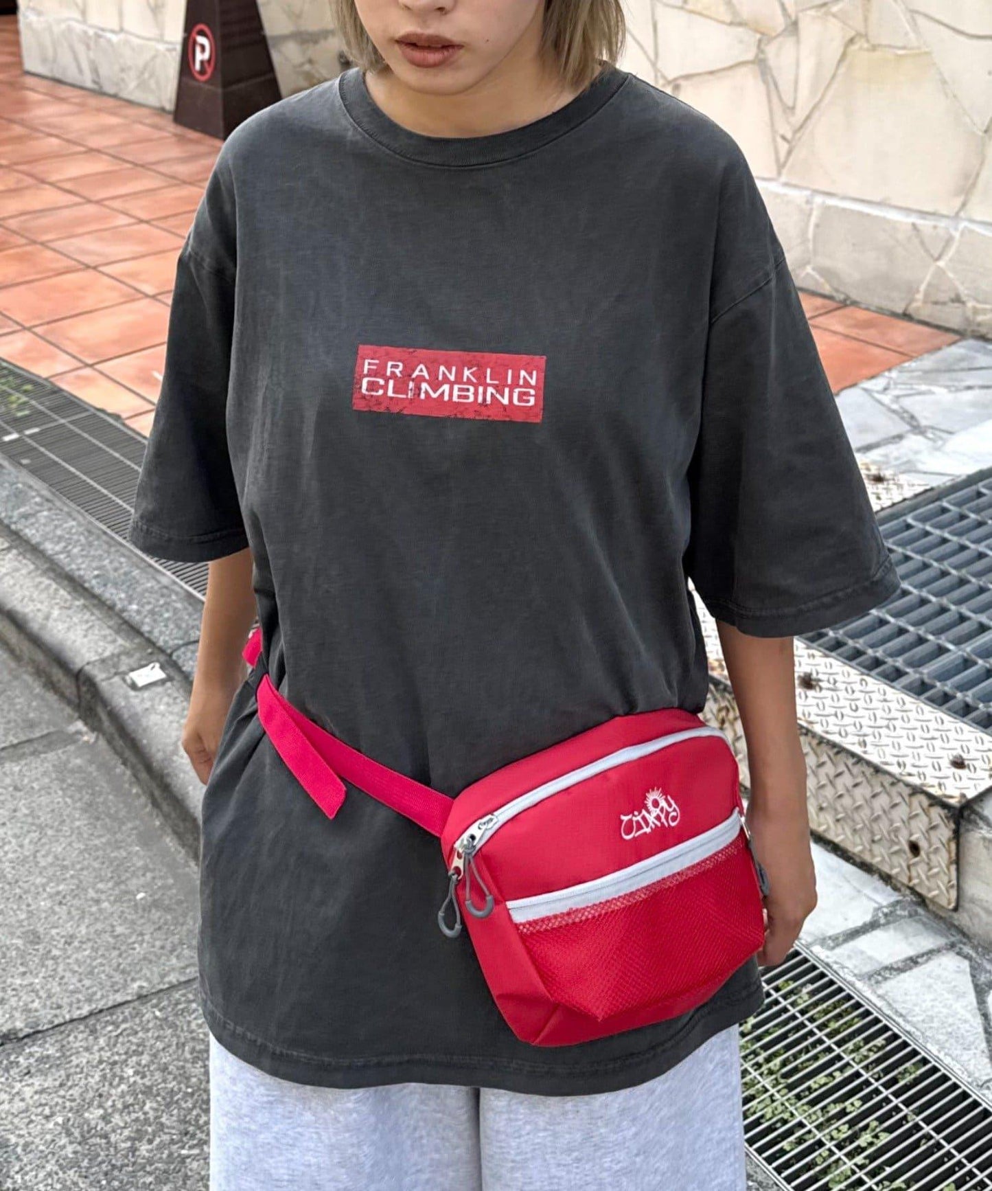 【弗蘭克林攀巖】【傳承】紅色LOGO T恤