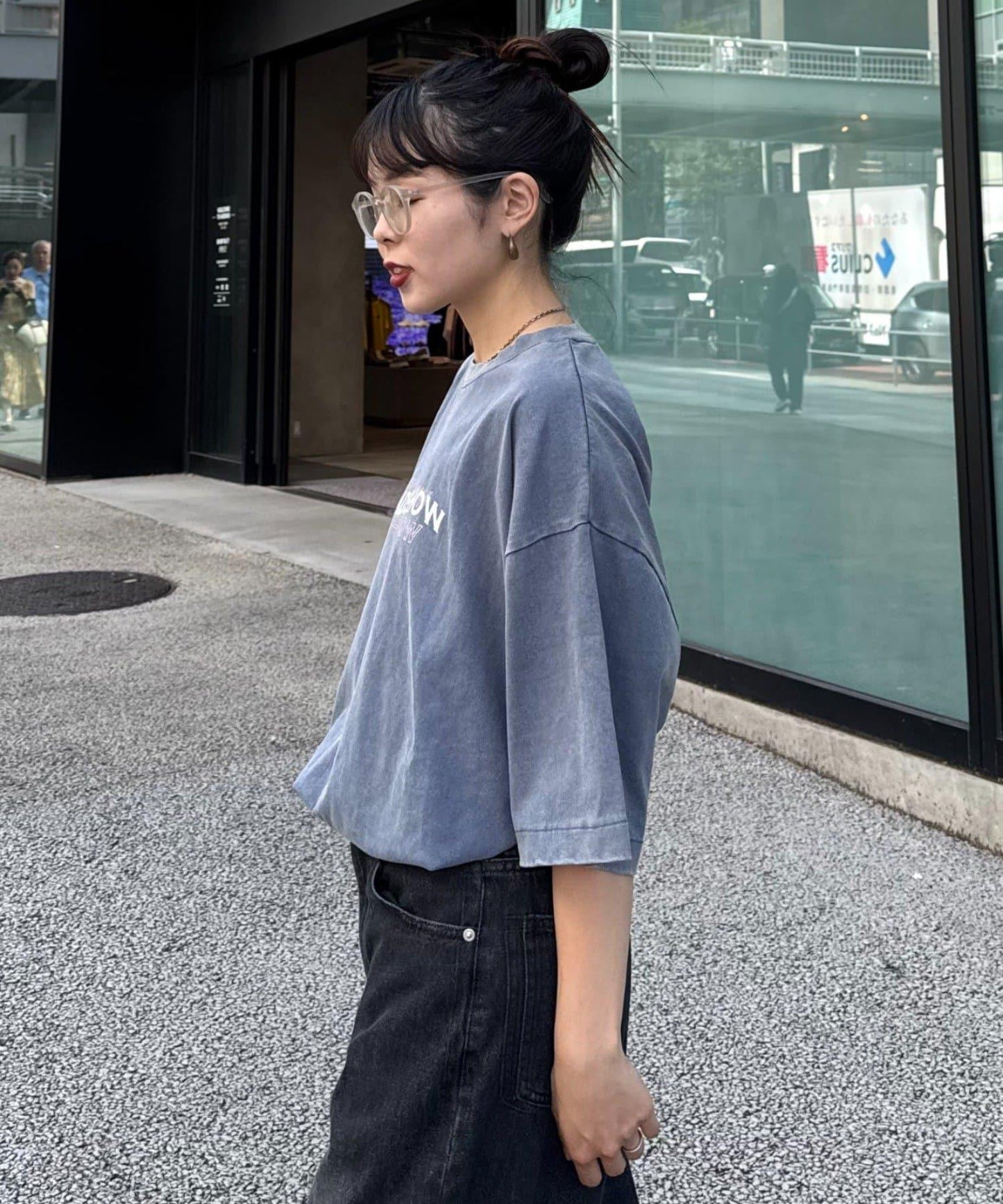【男女通用】霜凍動感標誌印花T恤