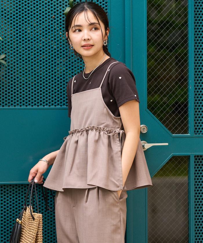 亞麻觸感 背心 套裝