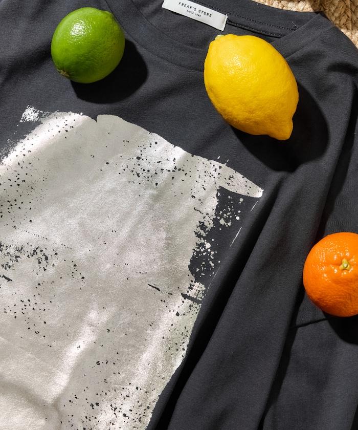 箔印圖案 大尺寸 短袖襯衫