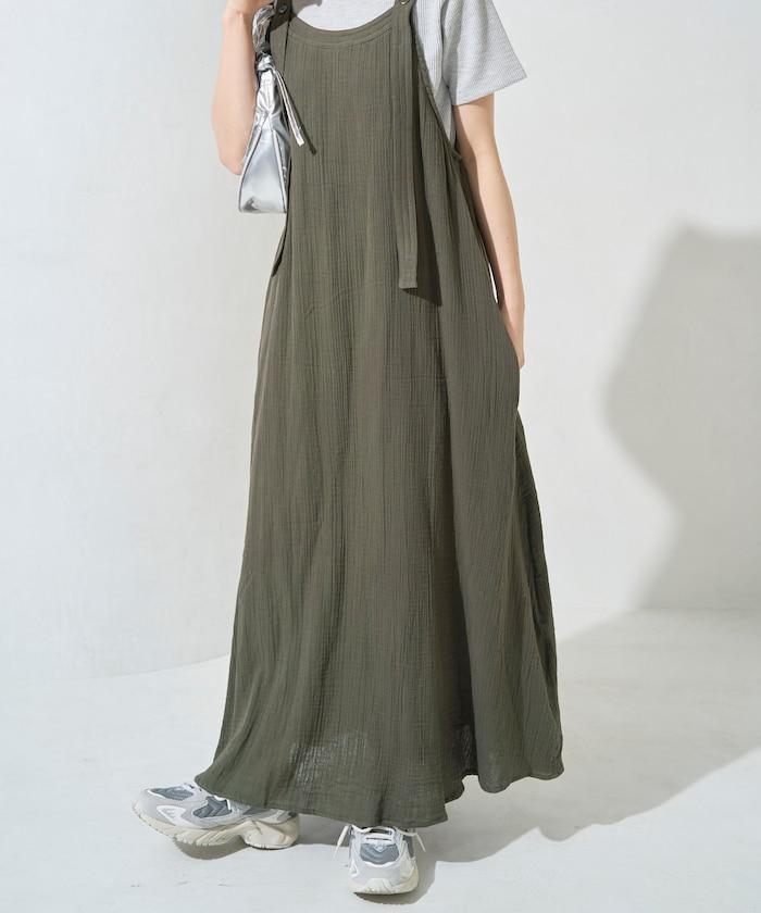 印度 雙層紗布 鈕釦 女士連衣裙