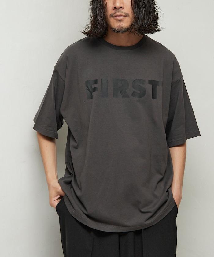 6盎司 前面標誌印花 圓領T恤 / 印花T恤 FIRST