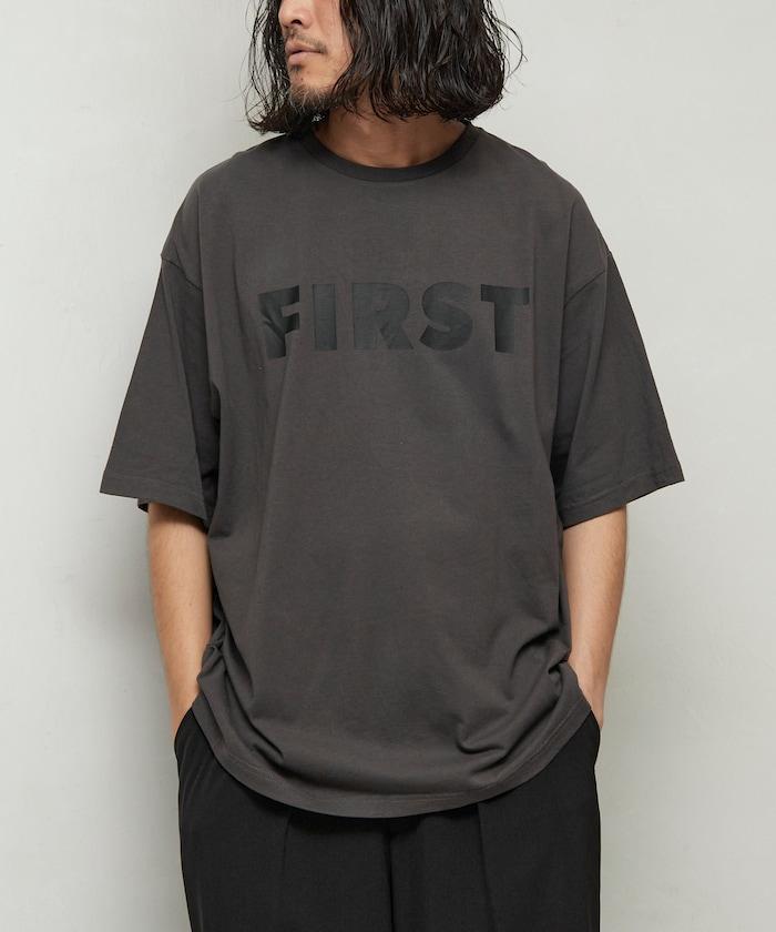 6盎司 前面標誌印花 圓領T恤 / 印花T恤 FIRST