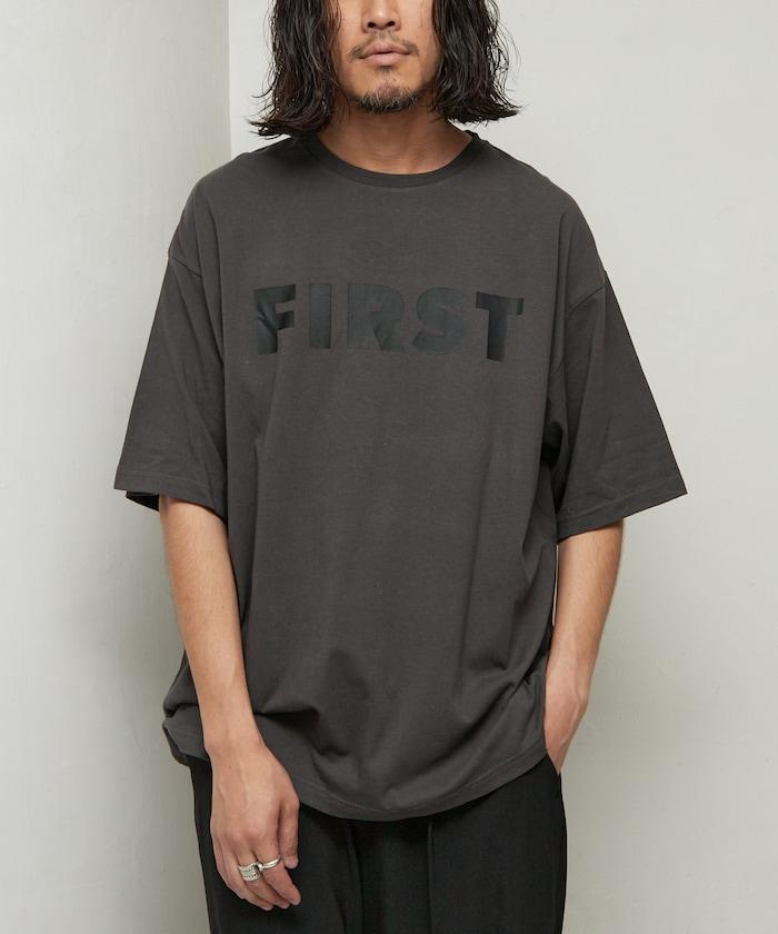 6盎司 前面標誌印花 圓領T恤 / 印花T恤 FIRST