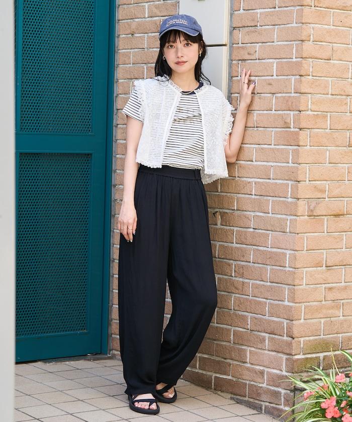 顏色喬策松紗褲/舒適褲