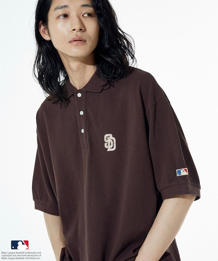 MLB Major League Baseball 單標誌 短袖 Polo衫