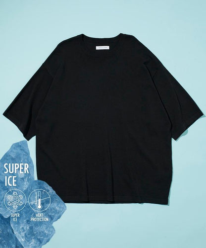 超冰絲圓領針織T恤 【接觸冷感】