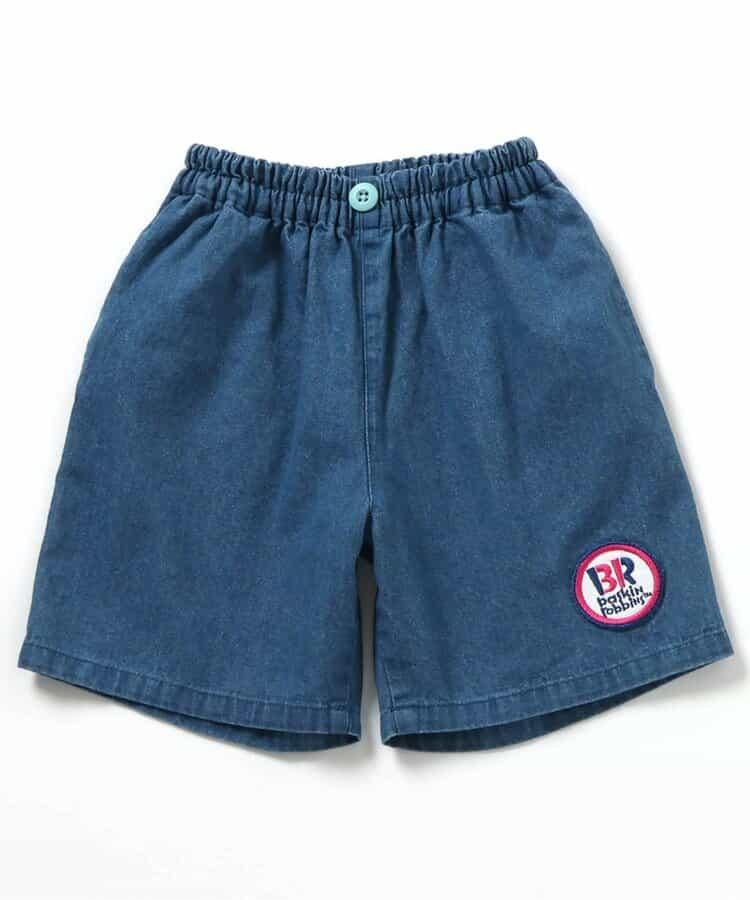 31牌牛仔條紋七分褲