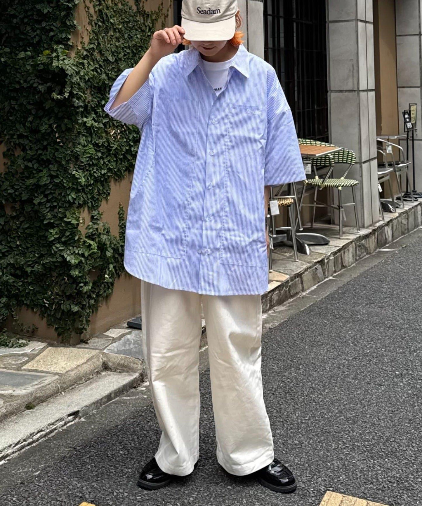 【SEADAM】〈男女通用〉大口袋寬鬆襯衫