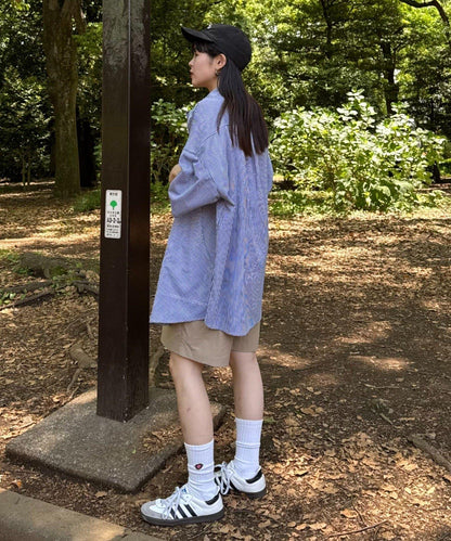 【SEADAM】〈男女通用〉大口袋寬鬆襯衫