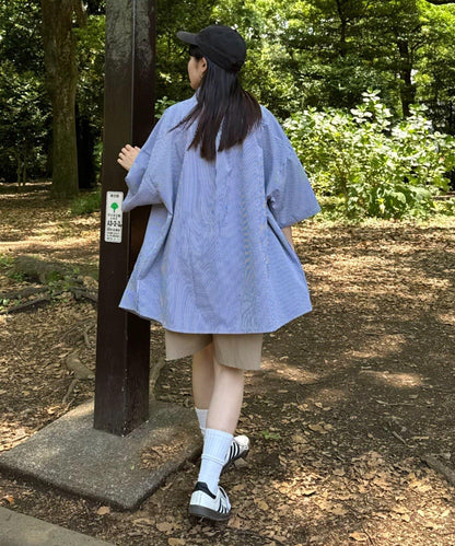 【SEADAM】〈男女通用〉大口袋寬鬆襯衫