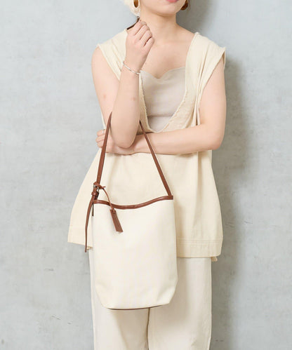 帆布桶型手提包