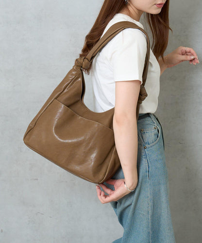 仿皮單肩包 三角形