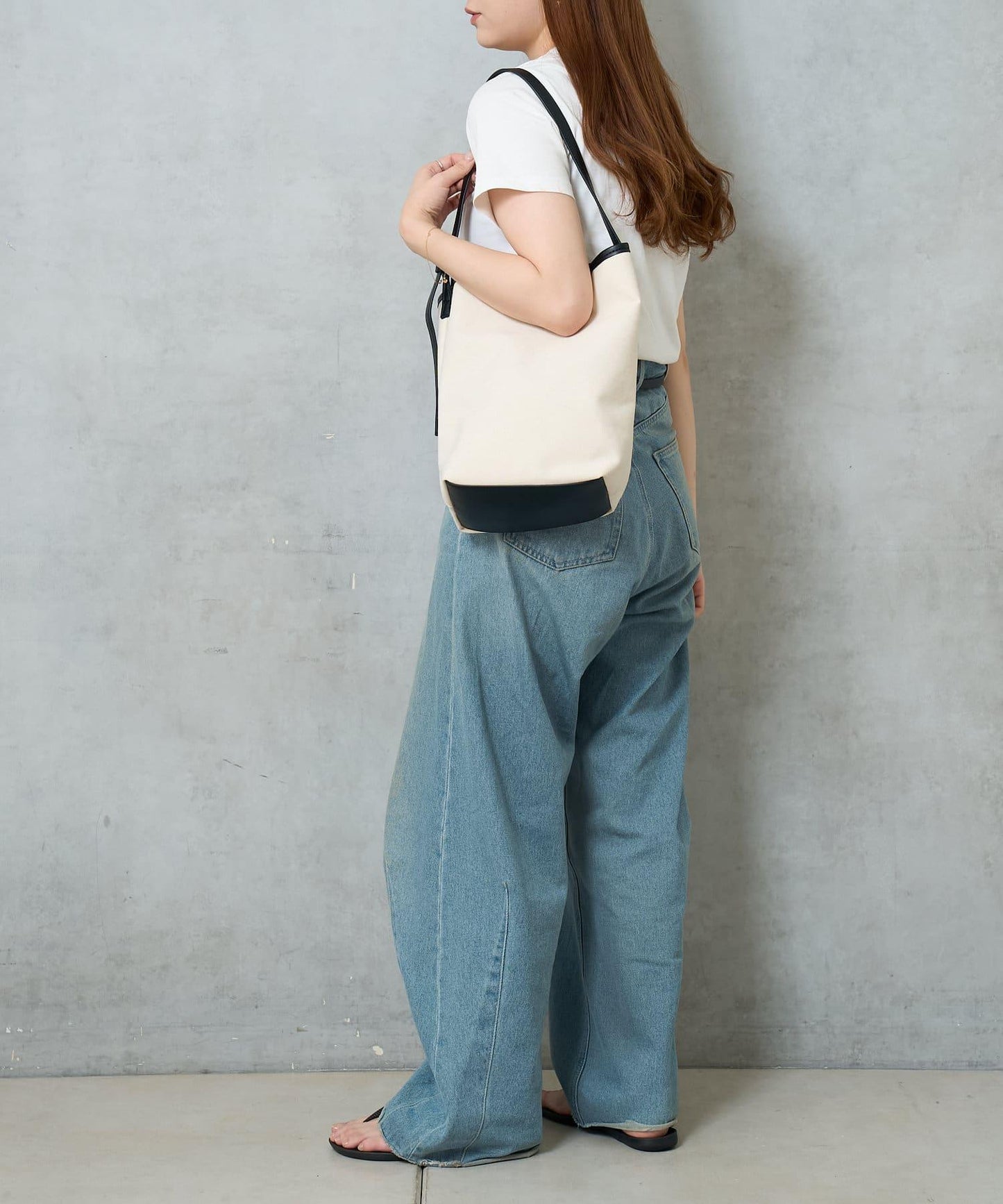 帆布桶型手提包