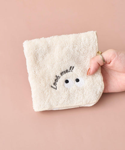眼睛 刺繡毛巾手帕