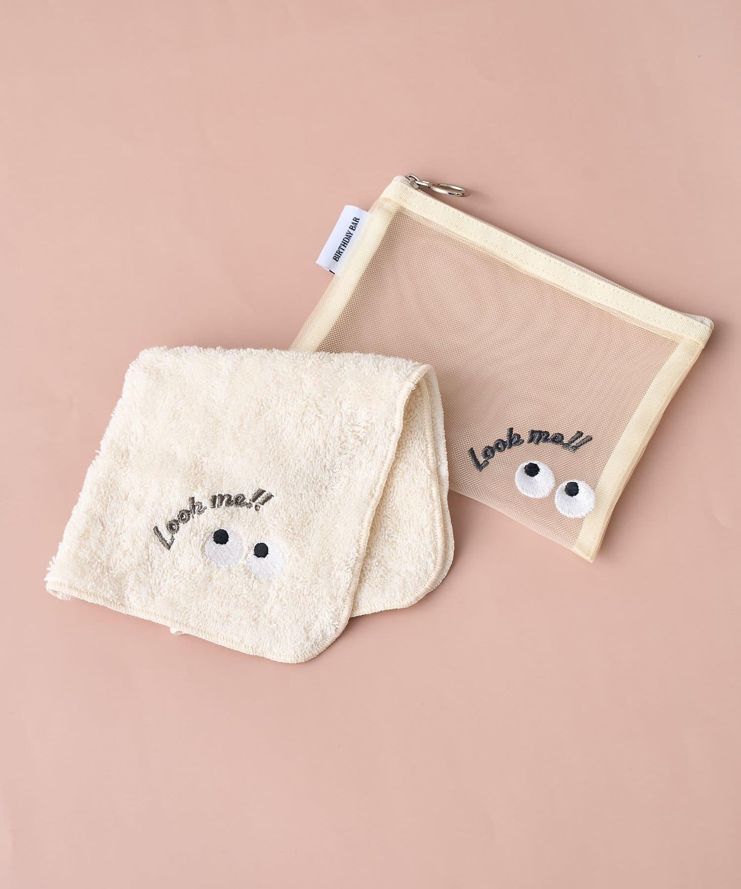 眼睛 刺繡毛巾手帕