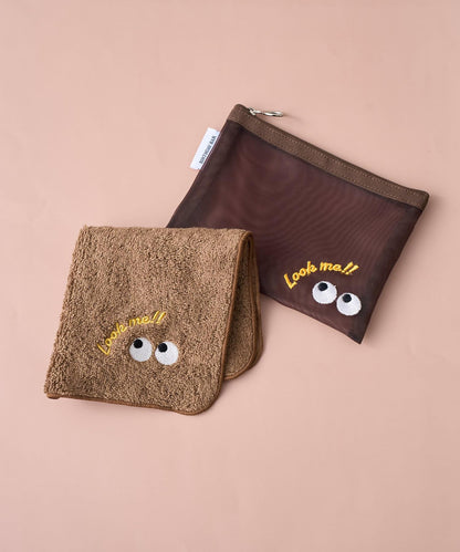 眼睛 刺繡毛巾手帕