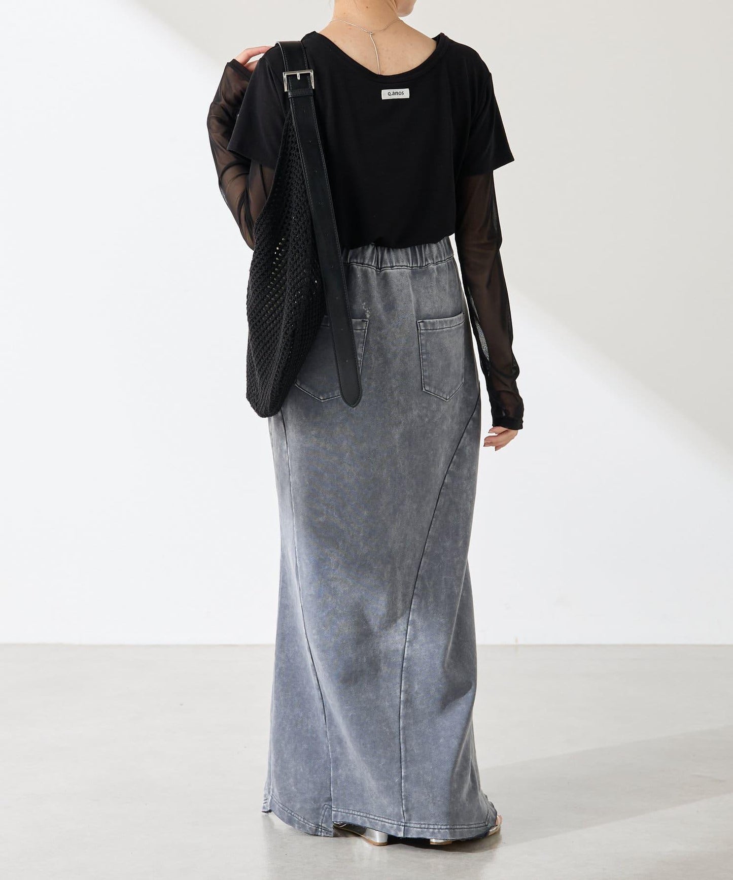 【減肥效果】Q.anos 魚鱗拼接裙