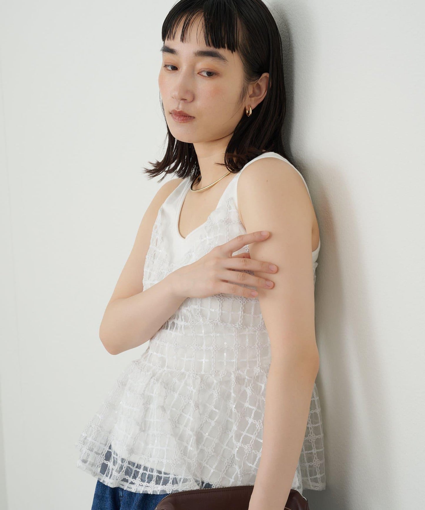 亮片吊帶背心