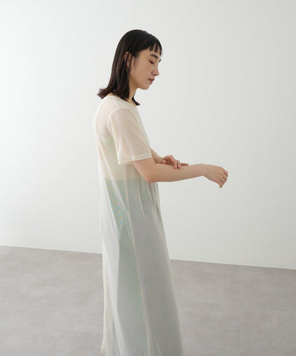 短袖蕾絲連衣裙