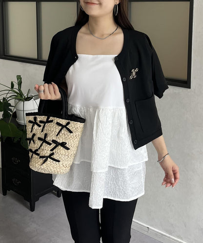 提花疊層內搭吊帶背心