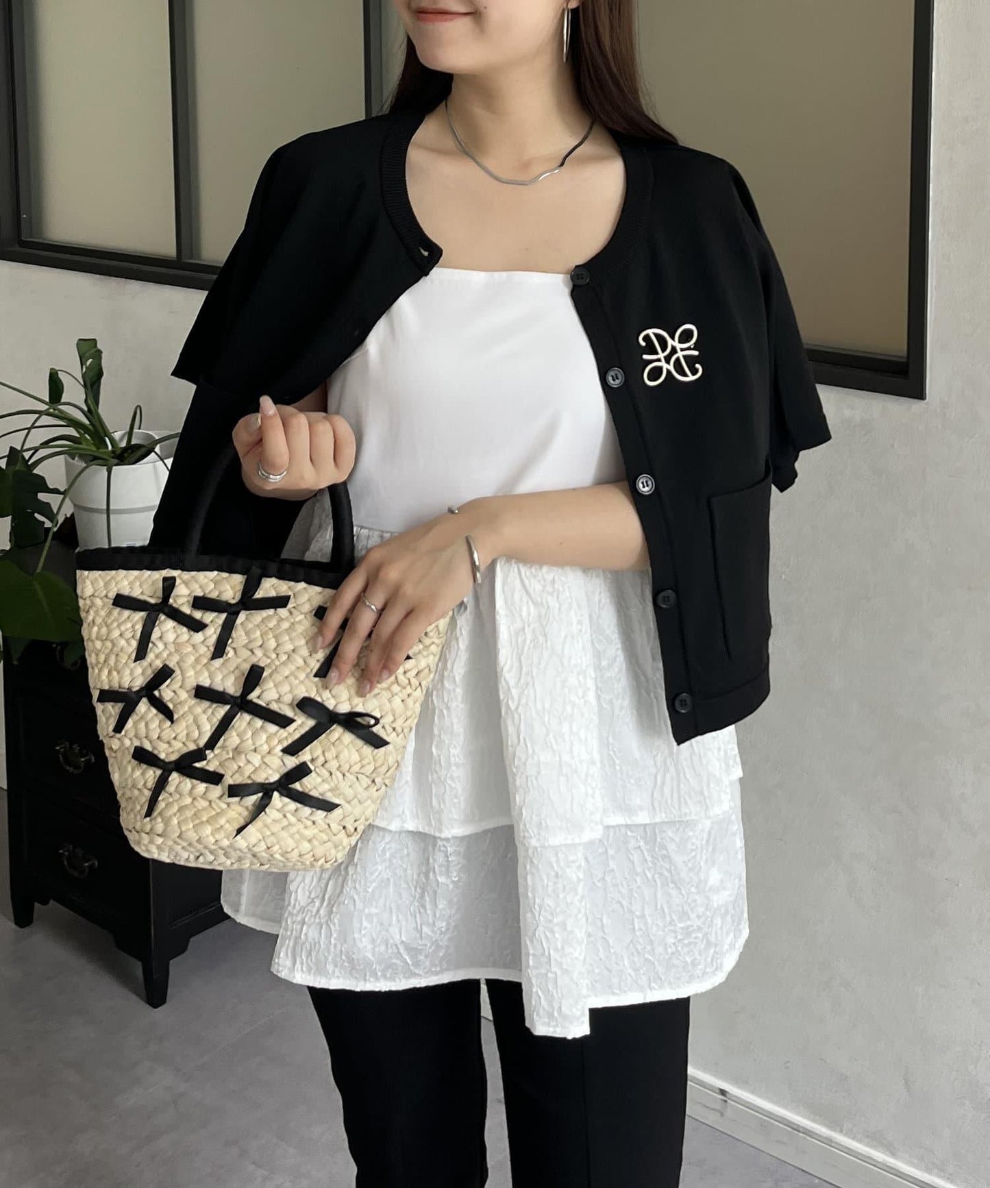 提花疊層內搭吊帶背心