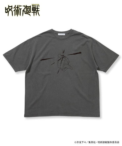 『劇場版總集編 《呪術回戰》 懷玉・玉折』 色素 圓領印花T恤/懷玉 五條悟 虛式