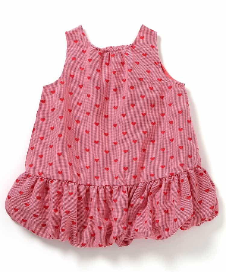 格紋氣球連衣裙