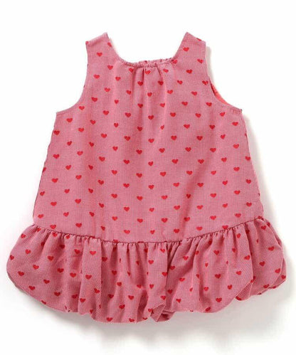 格紋氣球連衣裙